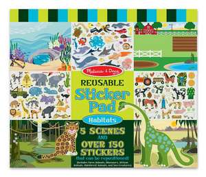 Reusable Sticker Pad Habitats de Melissa & Doug