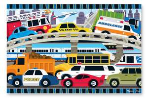 Traffic Jam Floor Puzzle 2'x3' (24 PC) de Melissa & Doug