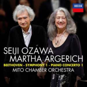 Beethoven: Sinfonie 1 & Klavierkonzert 1 de Martha/Ozawa Argerich