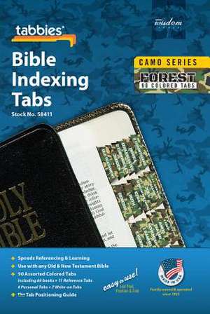 Camo 'Forest' Bible Indexing Tabs de Tabbies