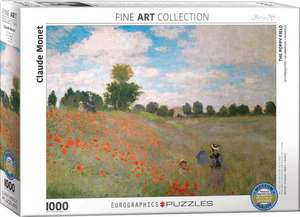 Mohnfeld von Claude Monet 1000 Teile de Claude Monet