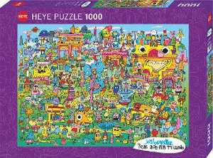 Doodle Village Puzzle 1000 Teile de Jon Burgerman