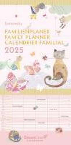 GreenLine Turnowsky 2025 Familienplaner -Wandkalender - Familien-Kalender - 22x45 de Neumann Verlage