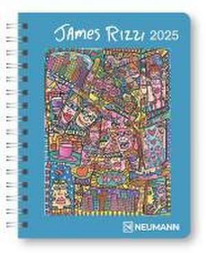 James Rizzi 2025 - Diary - Buchkalender - Taschenkalender - Kunstkalender - 16,5x21,6 de Neumann