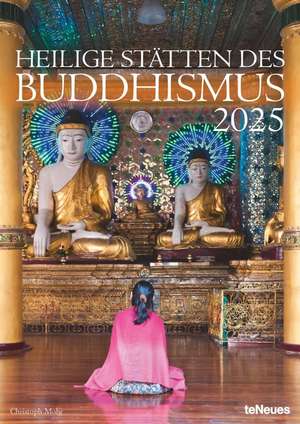 teNeues - Heilige Stätten des Buddhismus 2025 Wandkalender, 29,7x42cm, Kalender mit der ganzen Vielfalt des buddhistischen Lebens an spirituellen Orten, mit Spiralbindung de Neumann Verlage