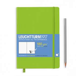 Agendă Sketchbook Leuchtturm (A5): Lime, Medium