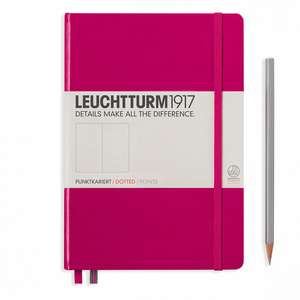 Agendă nedatată Leuchtturm Medium (A5): Berry, pagini punctate