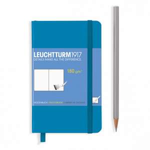 Agendă Sketchbook Leuchtturm (A6): Azure, Pocket