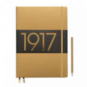 Agende Leuchtturm Special Metallic Edition 1917 (Hardcover): Gold, Master Slim, pagini albe