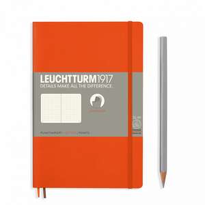 Agendă Leuchtturm Notes Paperback (B6+): Orange, pagini punctate