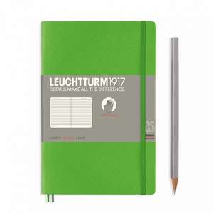 Agendă Leuchtturm Notes Paperback (B6+): Fresh Green, pagini liniate