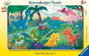 Children's puzzle 15 Teile - Die kleinen Dinos