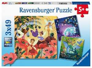 Ravensburger Kinderpuzzle 05181 - Einhorn, Drache und Fee -