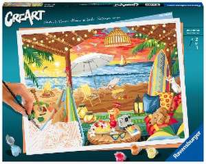 Ravensburger CreArt - Malen nach Zahlen 20276 - Cozy Cabana - ab 14 Jahren