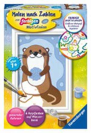 Ravensburger Malen nach Zahlen 20291 - Fröhlicher Otter - Kinder ab 7 Jahren