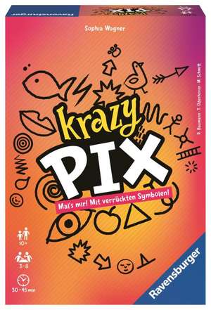 Ravensburger 26836 - Krazy Pix - Gesellschaftsspiel für die ganze Familie, Spiel für Erwachsene und Kinder ab 10 Jahren, Partyspiel für 3-8 Spieler - mit 240 Spielkarten de Sophia Wagner