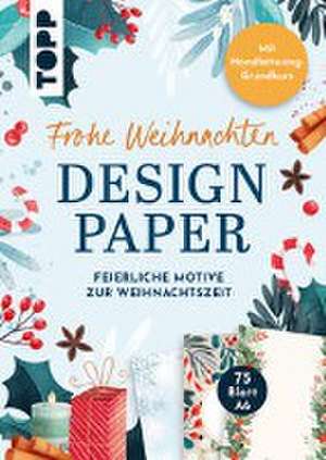 Design Paper A6: Frohe Weihnachten. Mit Handlettering-Grundkurs de Ludmila Blum