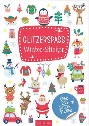 Glitzerspaß Winter-Sticker