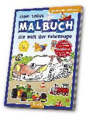 Malbuch mit Stickern: Fahrzeuge