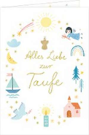 Grußkarte - Alles Liebe zur Taufe de Tina Schulte