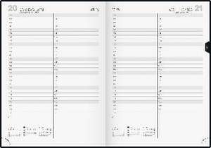 Brunnen 1078760905 Buchkalender Modell 787 (2025)| 1 Seite = 1 Tag| A4| 416 Seiten| Balacron-Einband| schwarz