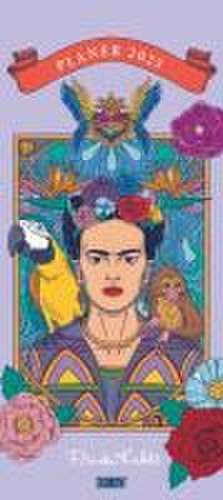 Frida Kahlo 2025 - Planer mit variabler Spaltenzahl - Florales Design - Format 22 x 49,5 cm de DUMONT Kalender