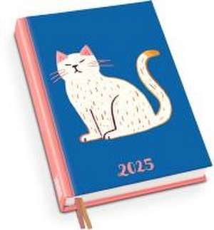 Taschenkalender »White Cat« 2025 - Terminplaner mit Wochenkalendarium - Format 11,3 x 16,3 cm de DUMONT Kalender