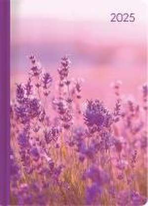 Lady Journal Lavender 2025 - Blume - Taschenkalender A6 - Weekly - 192 Seiten - Notiz-Buch - Termin-Planer - Alpha Edition de Alpha Edition