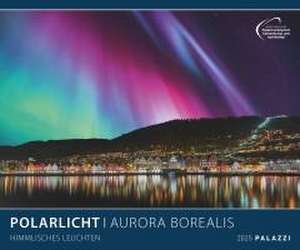 PALAZZI - Polarlicht 2025 Wandkalender, 60x50cm, Posterkalender mit brillanten Aufnahmen vom Naturspektakel, überwältigende Lichter, Erläuterungen auf dem Rückblatt, internationales Kalendarium de Palazzi