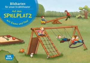 Auf dem Spielplatz mit Emma und Paul. Bildkartenset. de Monika Lehner