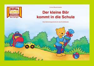 Der kleine Bär kommt in die Schule / Kamishibai Bildkarten de Corina Beurenmeister