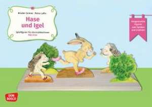 Hase und Igel. Erzählschienen-Figurenset de Brüder Grimm