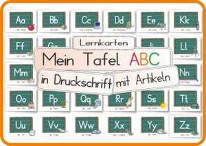 Mein Tafel ABC in Druckschrift mit Artikeln de Helga Momm