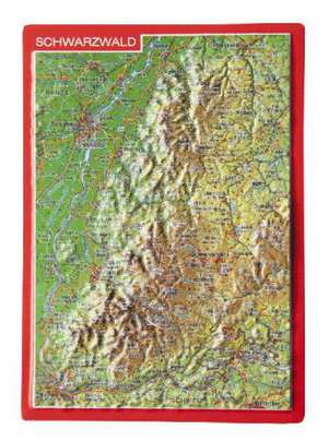 Reliefpostkarte Schwarzwald de André Markgraf