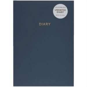 COLOURBLOCK A5 UNDATED DIARY WTV STEEL