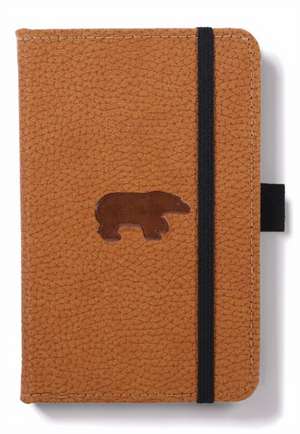 Dingbats A6 Pocket Wildlife Brown Bear Notebook - Dotted