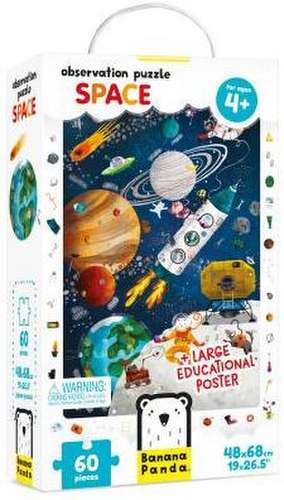 Observation Puzzle Space Age 4+ Puzzle and Poster de Banana Panda