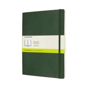 Moleskine Extra Large Plain Softcover Notebook: Myrtle Green de Moleskine