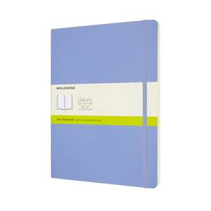 Moleskine Extra Large Plain Softcover Notebook: Hydrangea Blue