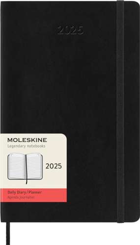 Moleskine 2025 12-Month Daily Large Softcover Notebook: Black de Moleskine