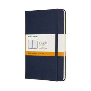 Moleskine Medium Ruled Hardcover Notebook: Sapphire Blue de Moleskine