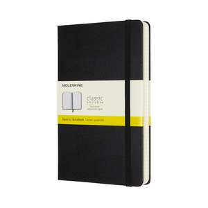 Moleskine Expanded Large Squared Hardcover Notebook: Black de Moleskine