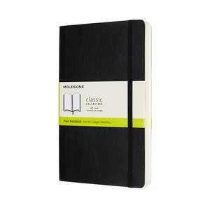 Moleskine Expanded Large Plain Softcover Notebook: Black de Moleskine