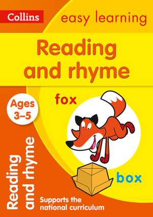 Collins Easy Learning Preschool - Reading and Rhyme Ages 3-5 de Collins UK