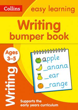 Collins Easy Learning Preschool - Writing Bumper Book Ages 3-5 de Collins Easy Learning