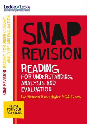 National 5/Higher English Revision: Reading for Understanding, Analysis and Evaluation de David Cockburn