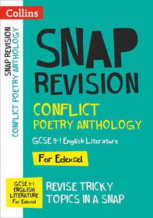 Edexcel Conflict Poetry Anthology Revision Guide de Collins Gcse