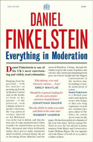 EVERYTHING IN MODERATION PB de Daniel Finkelstein