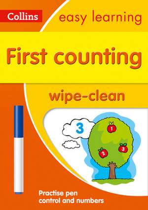 Collins Easy Learning Preschool - First Counting Age 3-5 Wipe Clean Activity Book de Collins Easy Learning