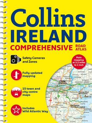 Comprehensive Road Atlas Ireland de Collins Maps